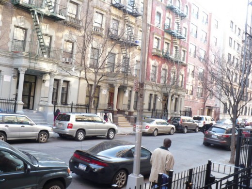 A neighborhood in Harlem, Manhattan, NYC