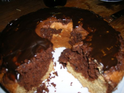 Chocolate Swirl Cake.