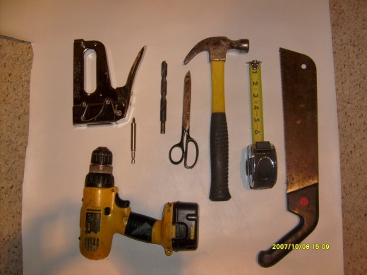 basic hand tools you will need. 