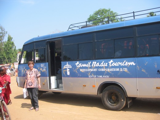 Our bus was decorated with fresh flowers and blessed with incense daily.