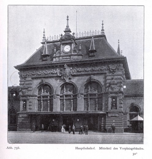 Duesseldorf's old 1891 central railroad station