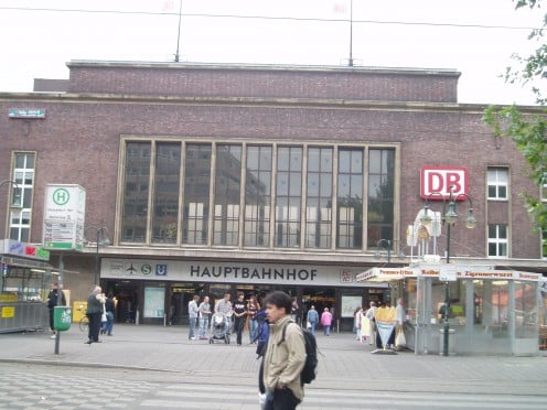 Duesseldorf's central railroad station, seen in 2005