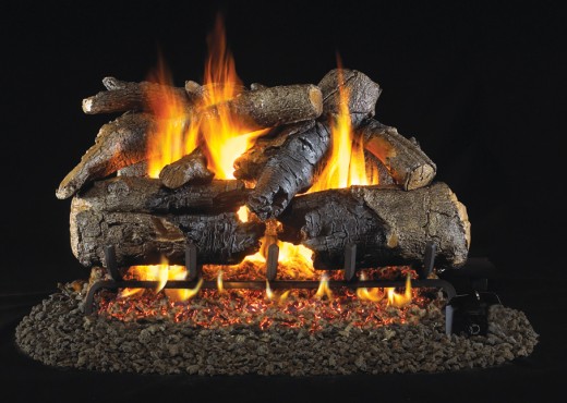 charred american oak gas fireplace realfyre vented gas fireplace