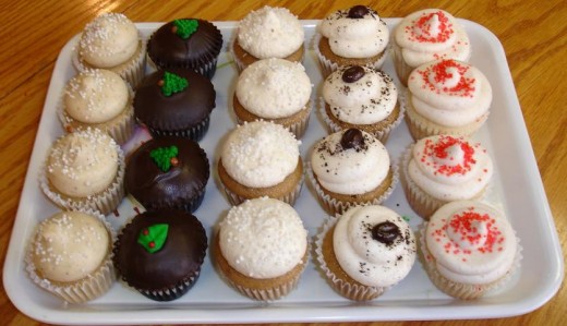 Cupcakes all ready to be eaten