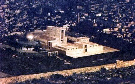 An artist's impression of the future (third) Jewish temple. Reference Rev 11:1-2