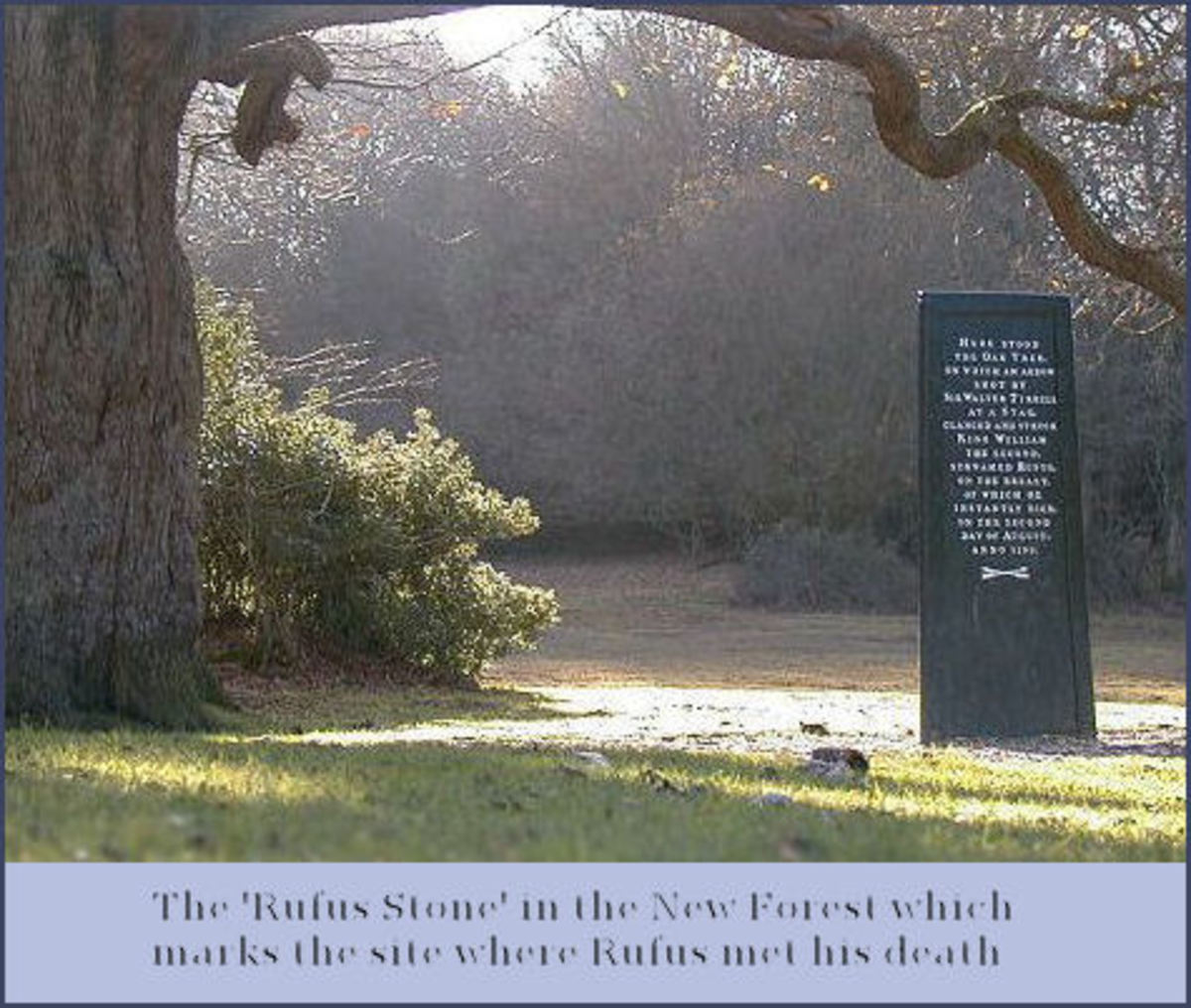 A stone to mark the spot where the King fell