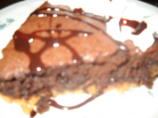 A slice of brownie