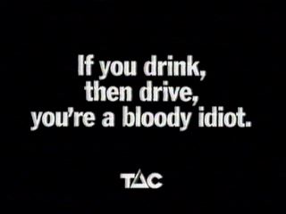 Do Not Drink and Drive Signs