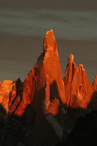 Argentina: Sights. Excellent cloudless view of the Cerro Torre.