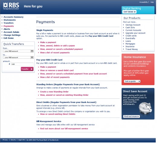 The Royal Bank of Scotland Digital Banking RBS Review ...