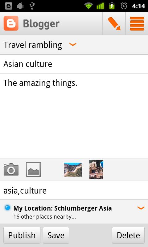 Blogger for Android