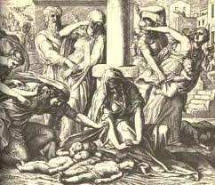 In Rama was there a voice heard, lamentation, and weeping, and great mourning, Rachel weeping for her children, and would not be comforted, because they are not. Matthew 2:17-19 K.J.V.
