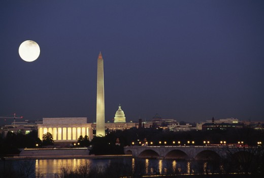 DC at dusk