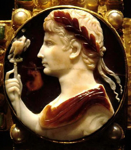 Onyx cameo of emperor Augustus 