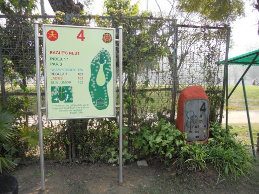 Signboard at the 4th Tee (in Better Weather) 