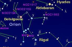 The constellation of Orion the Hunter is host to many of deep sky gems, including M42 and also The Horse Head Nebula.