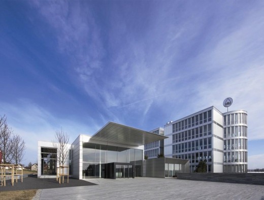 A corporate headquarters building