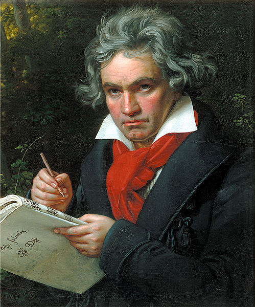 Beethoven in 1820.  Portrait by Joseph Karl Stieler.  Courtesy Wikimedia Commons.