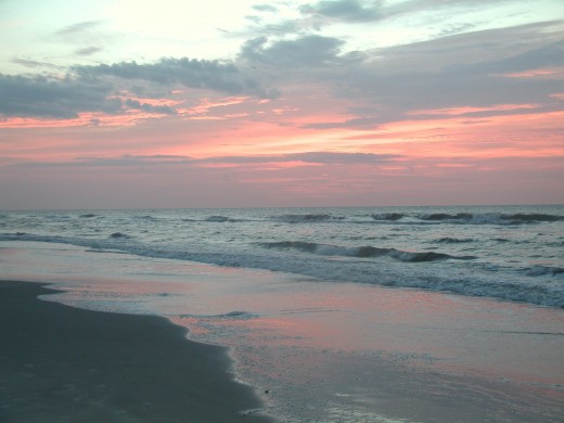 Sunset On The Beach Hilton Head Island South Carolina