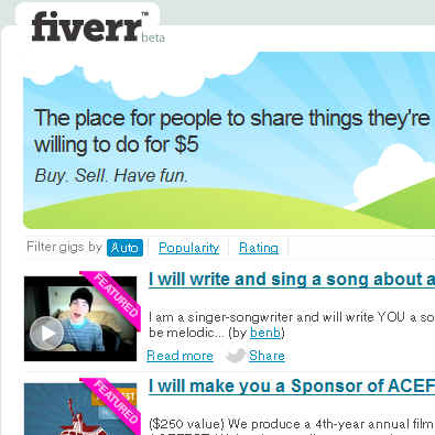 Fiverr Review - Things you do for 5$