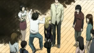 Misa is surrounded by fans.