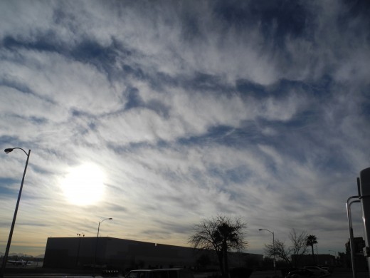 Chemical Cloud; another side of the cloud showing it completely covering the sunrise.