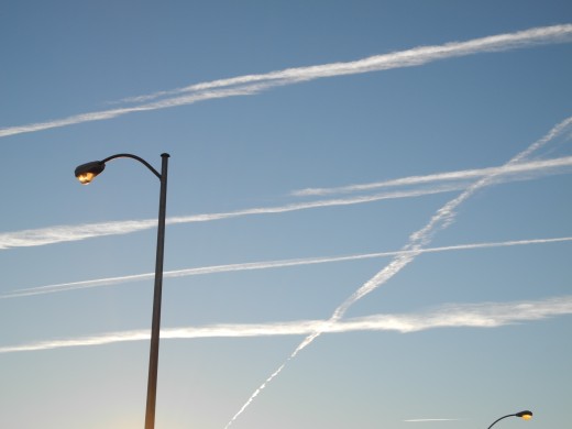 Chemtrail Lines quickly begin to morph into much larger cloud structures.