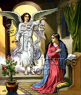 Angel appeared to Mary