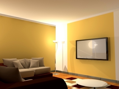 flat screen on a flat wall