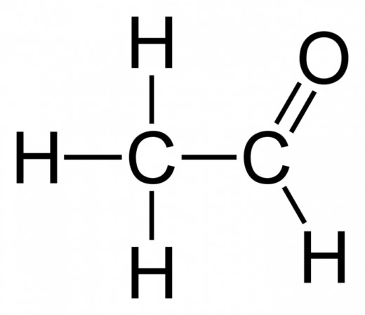 The main hydrocarbon chain has 2 carbons, and the terminating carbon has a double bonded oxygen attached to it: ethanal