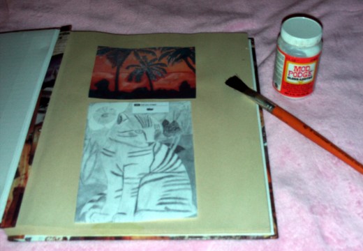If you love to draw and paint, you can use a scrapbook to store your beautiful works of art.