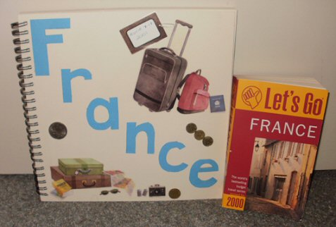 My France scrapbook and guide book