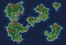 This is one of the world maps used for Chrono Trigger, an RPG released for several consoles over the years.