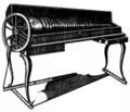 Glassharminica, a musical invention of Franklins