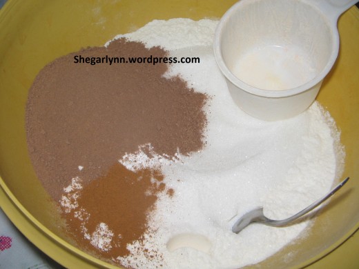 Add all together the dry ingredients Add all together the dry ingredients