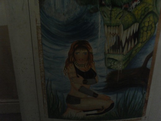 This fantasy painting could be something I could re-work as I still have the old wardrobe, so who knows