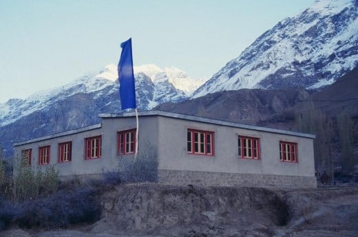 The first Central Asia Institute elementary school built in Korphe, Northern Pakistan.