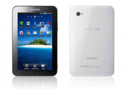 Samsung Galaxy Tab - with white back