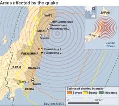 Epicenter of Earthquake in Japan 2011 