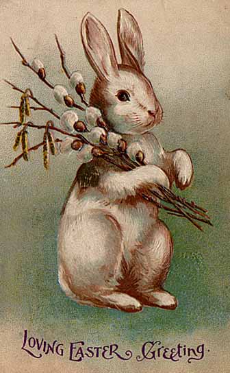 Easter postcard circa early 20th century by Its Lassie Time
