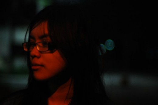 This shot is not focused obviously but shows the power of the Nikon 50mm 1.4 in very low light situation.