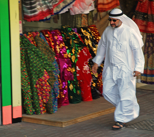 Dubai man in national dress