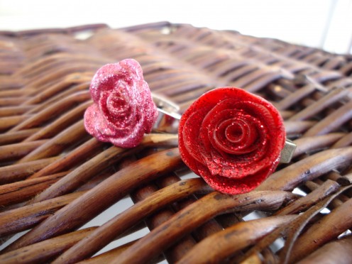 Medium sized Play Doh rose rings