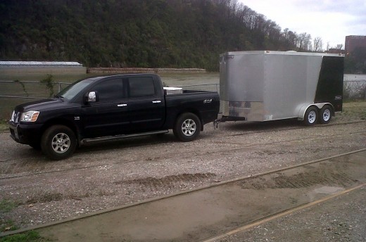 I got to pull (back up mostly) a trailer for the guys @ Southern Shores today. I wish I had a reason to pull a trailer more often.