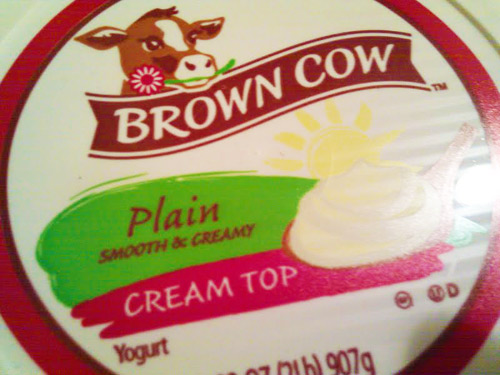 Brown Cow's "Cream Top" yogurt has a taste and texture that's difficult to beat.