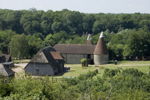 Museum of Kent Life - Oast house This is the last working coal fired oast house left in the country.