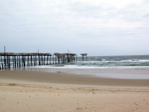 Isabel essentially destroyed the Frisco pier. The picture taken March 2011.