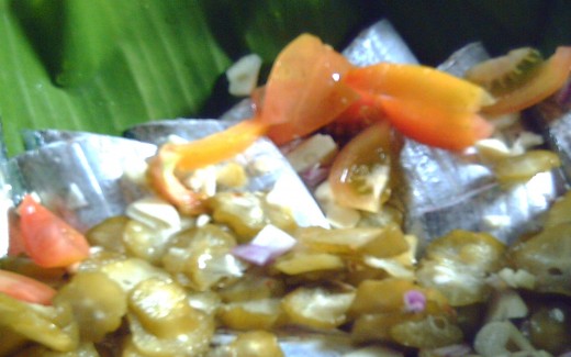 Mix it on the fish.