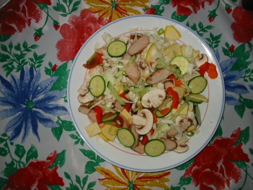 Cold Grilled Chicken Salad