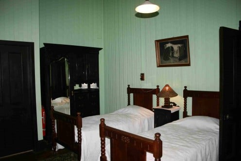 The bedroom at Doornkloof used by King Paul and Queen Frederika.
